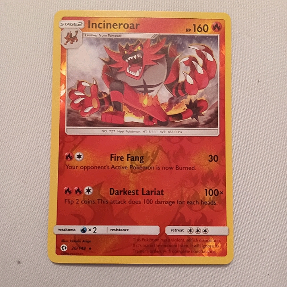 Incineroar Pokemon Card